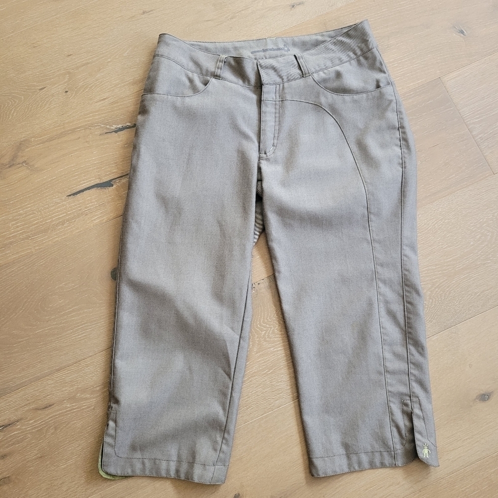 EUC Smartwool Capri Pants Women's sz 4 Grey Capri Pant